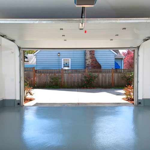 New residential garage door installation